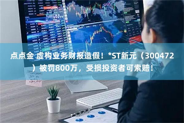 点点金 虚构业务财报造假！*ST新元（300472）被罚800万，受损投资者可索赔！