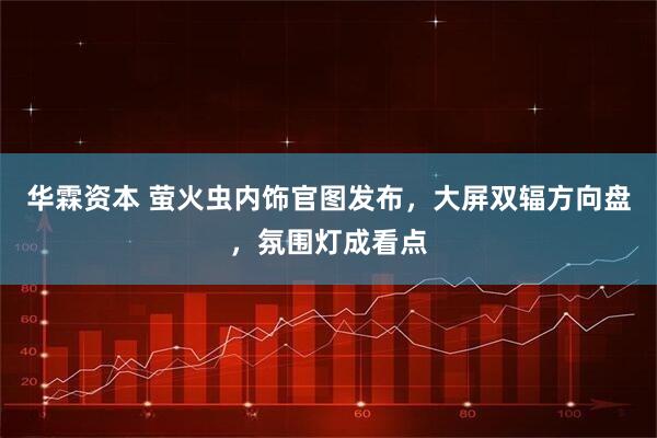 华霖资本 萤火虫内饰官图发布，大屏双辐方向盘，氛围灯成看点