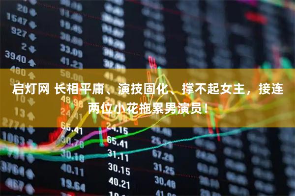 启灯网 长相平庸、演技固化、撑不起女主，接连两位小花拖累男演员！